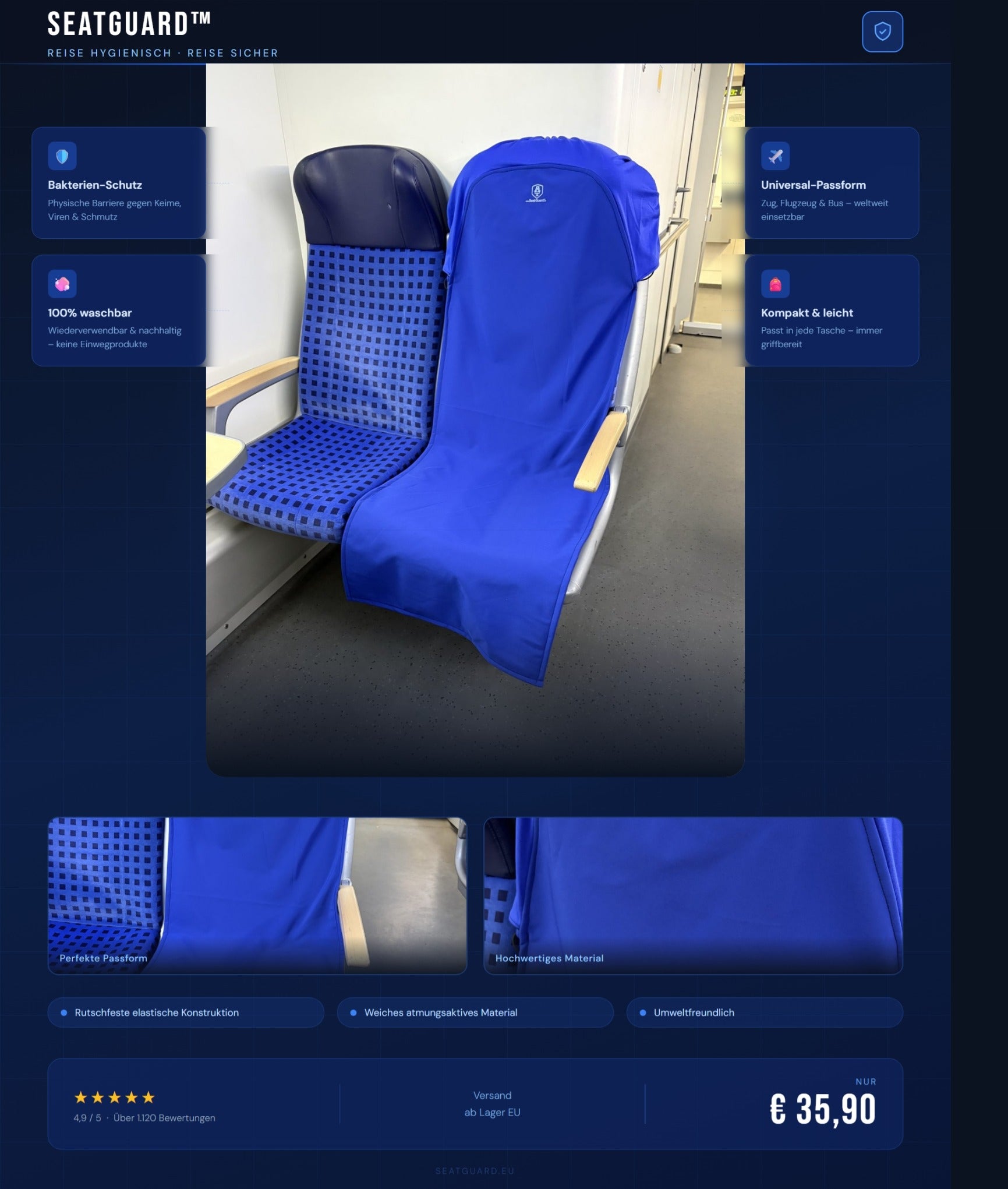 SeatGuard™  Sitzbezug